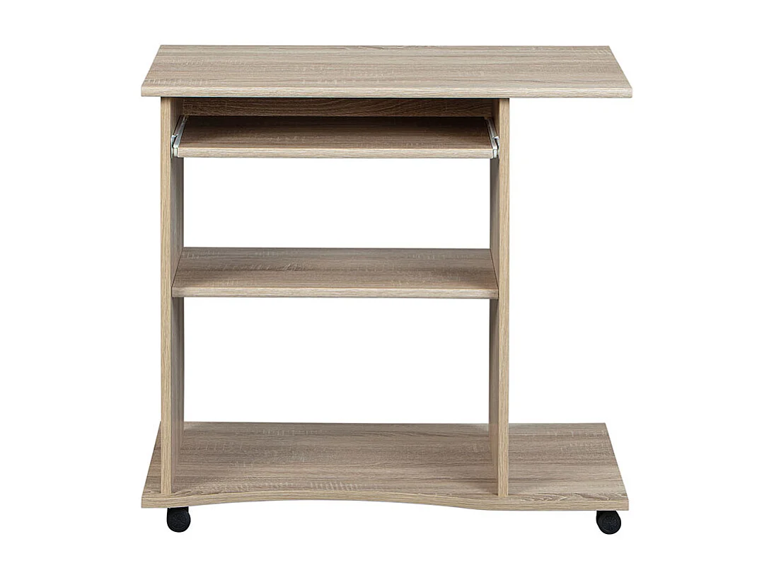 Dusa Bureau 1 tablette, 1 plateau à clavier coulissant, imitation chêne Sonoma.