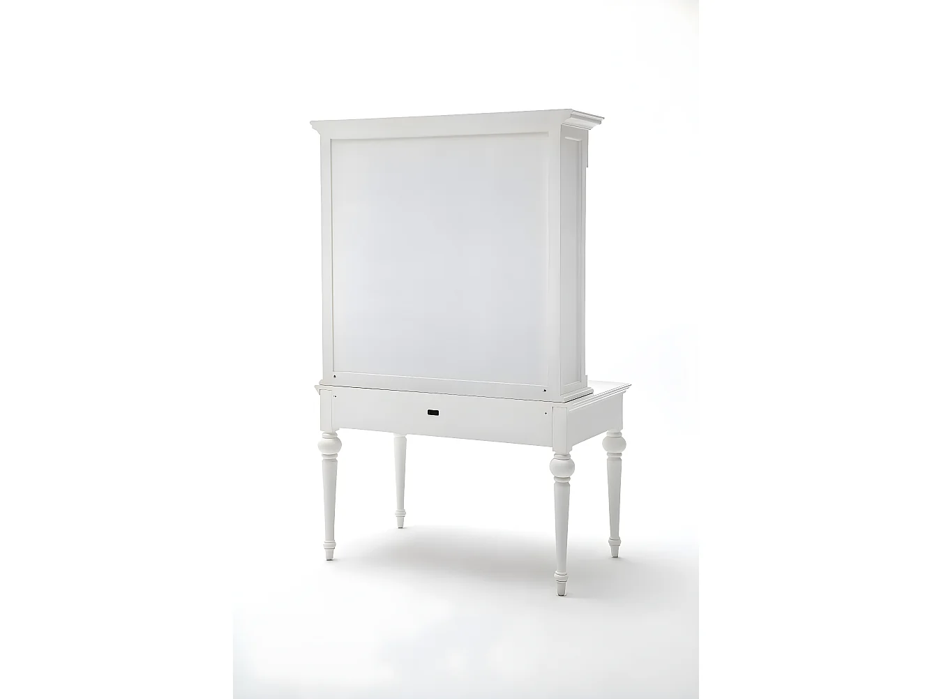 Provence Schreibtisch mit Regalsystem und 2 Schubladen weiss.