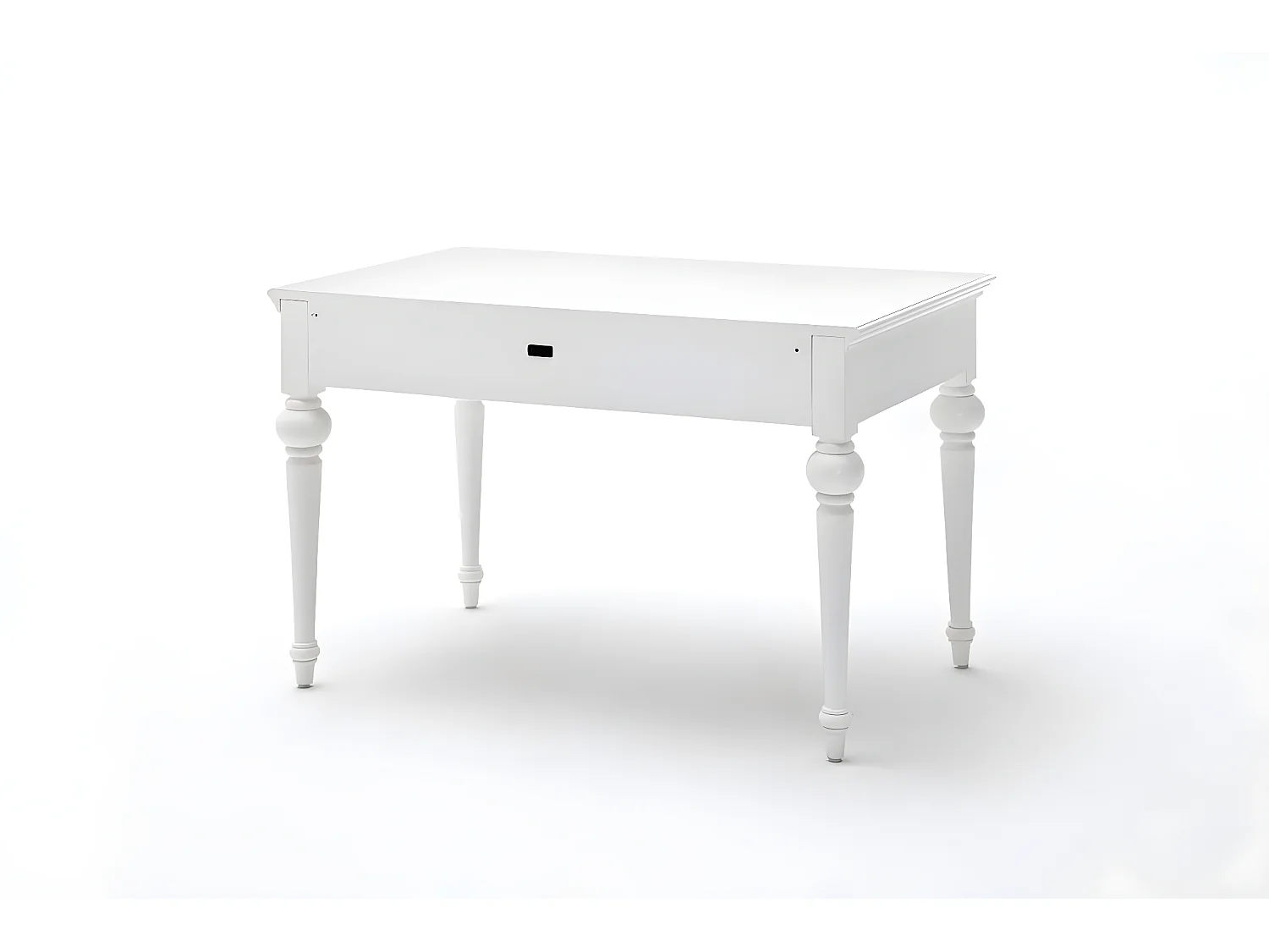 Provence Schreibtisch mit Regalsystem und 2 Schubladen weiss.