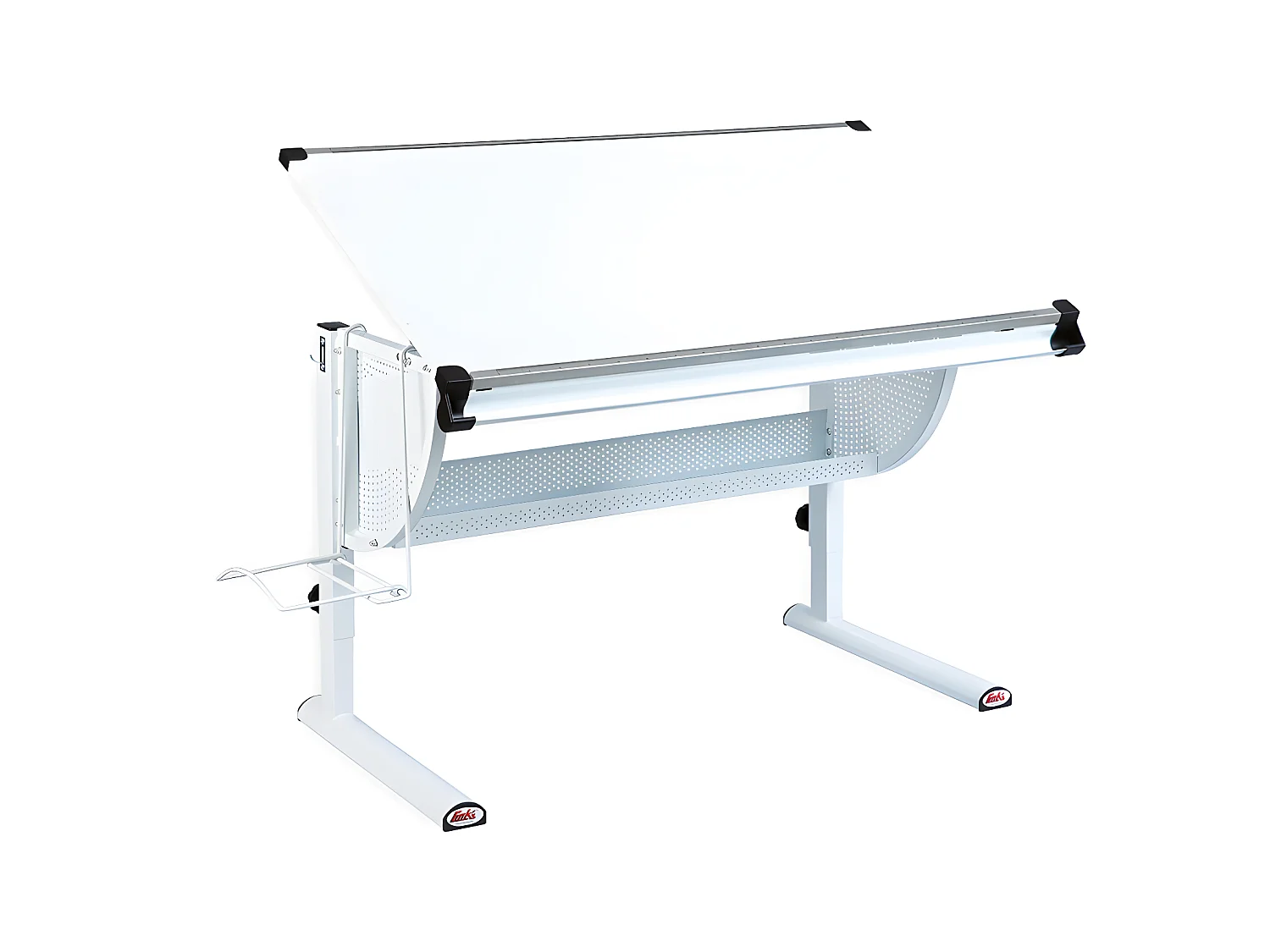 Matkan Bureau blanc, blanc/rose/vert.