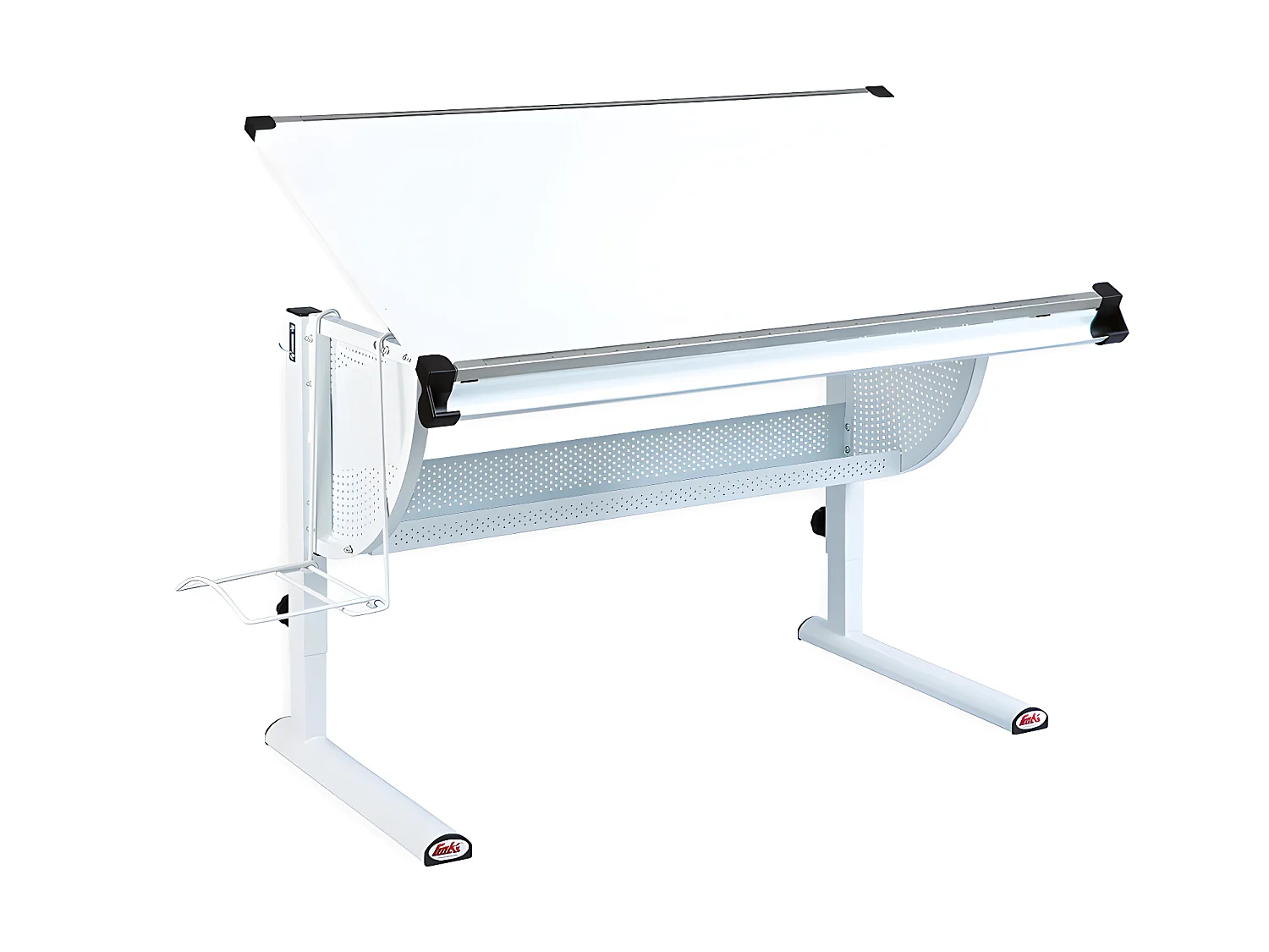 Matkan Bureau blanc, blanc/rose/vert.