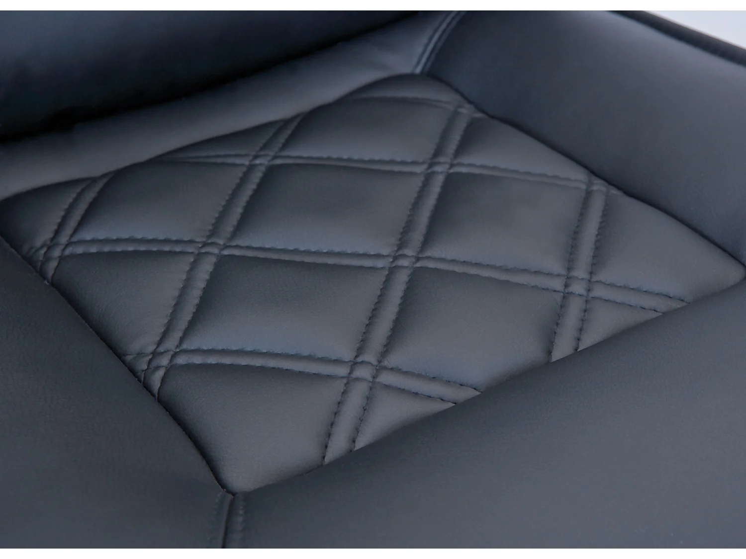 Growi Chaise de bureau en cuir synthétique PU, noir.