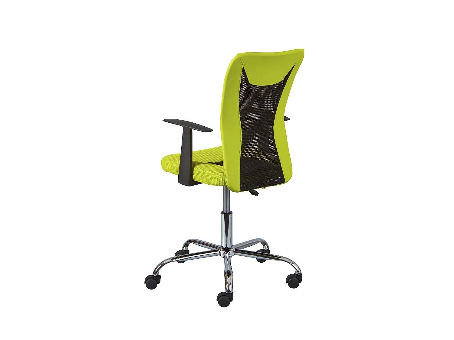 Dons Bürostuhl grün und schwarz.