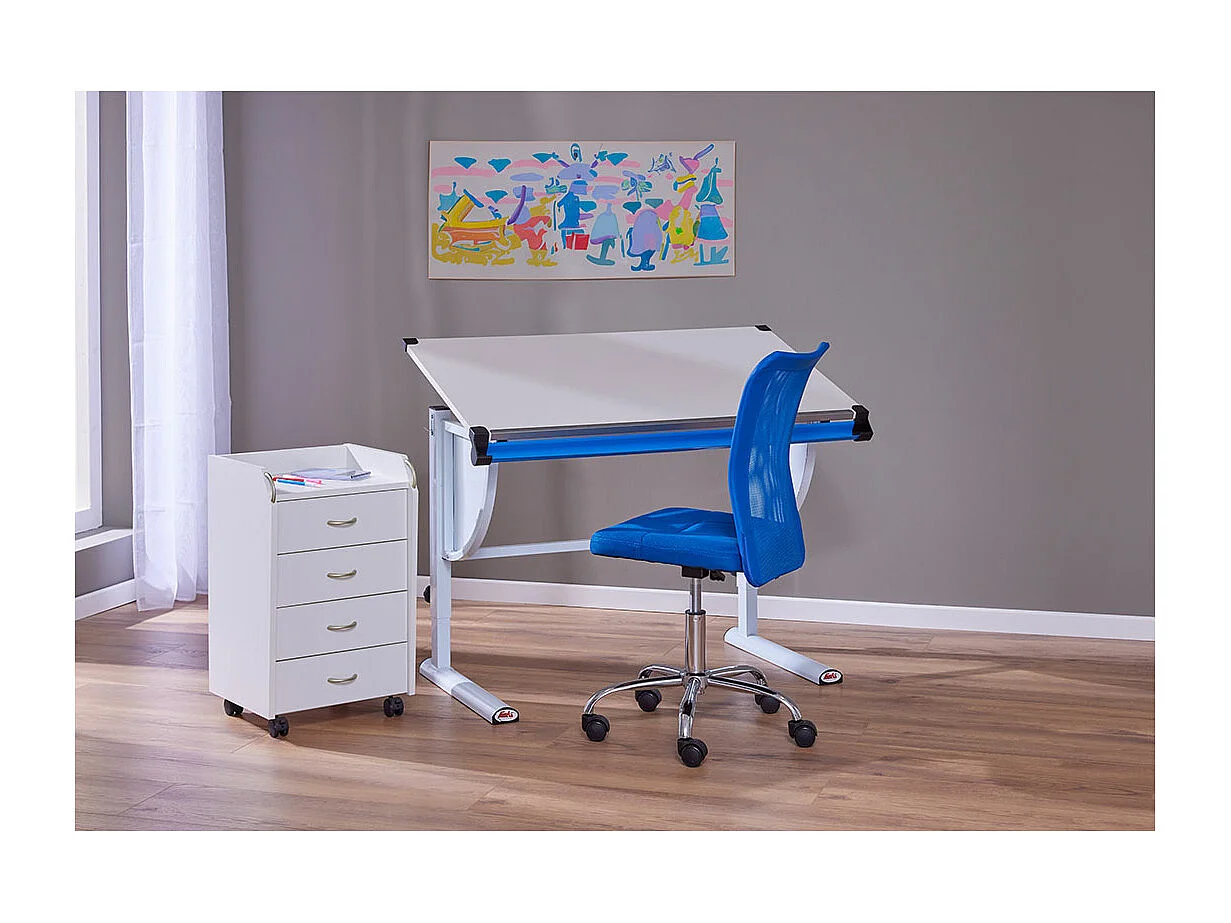 Bonan Chaise de bureau pour enfants, bleu.