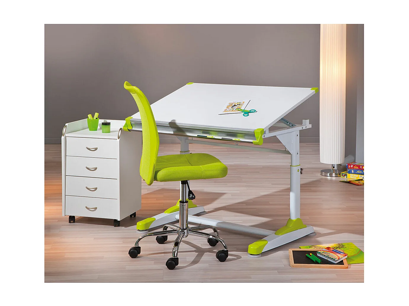 Bonan kinder bureaustoel groen.