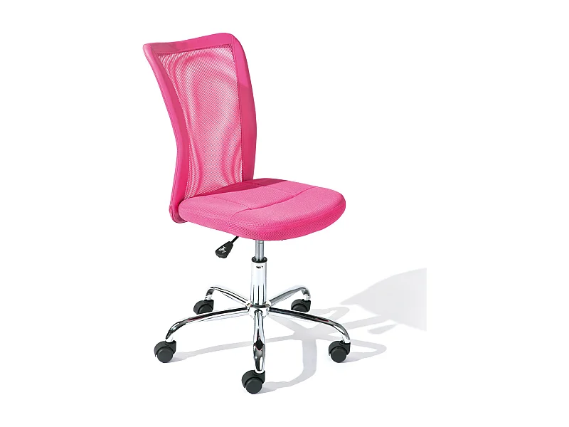Bonan Chaise de bureau pour enfants, rose.