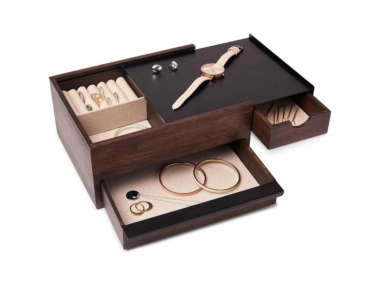 Boite à bijoux tiroir secret Stowit