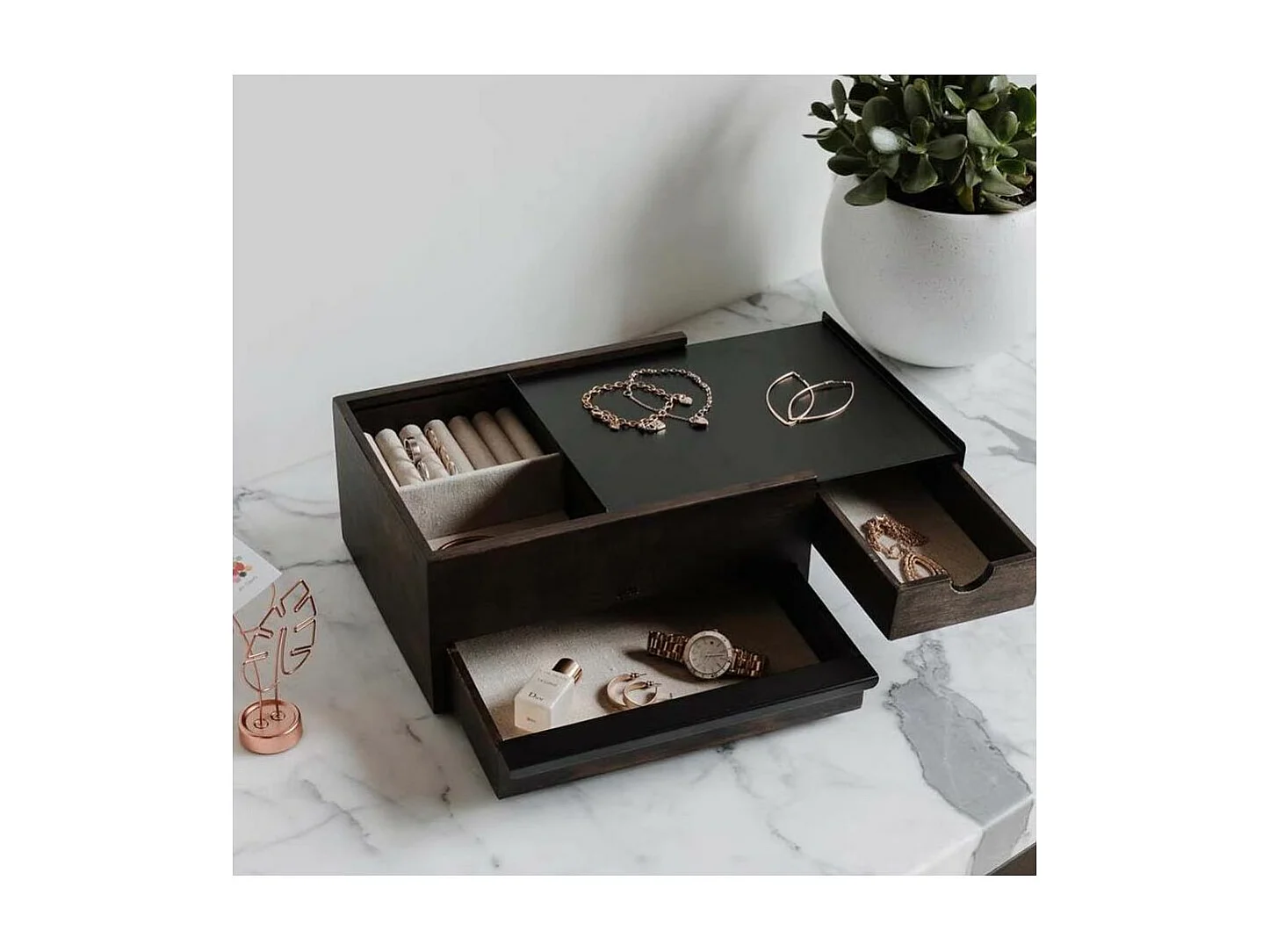 Boite à bijoux tiroir secret Stowit