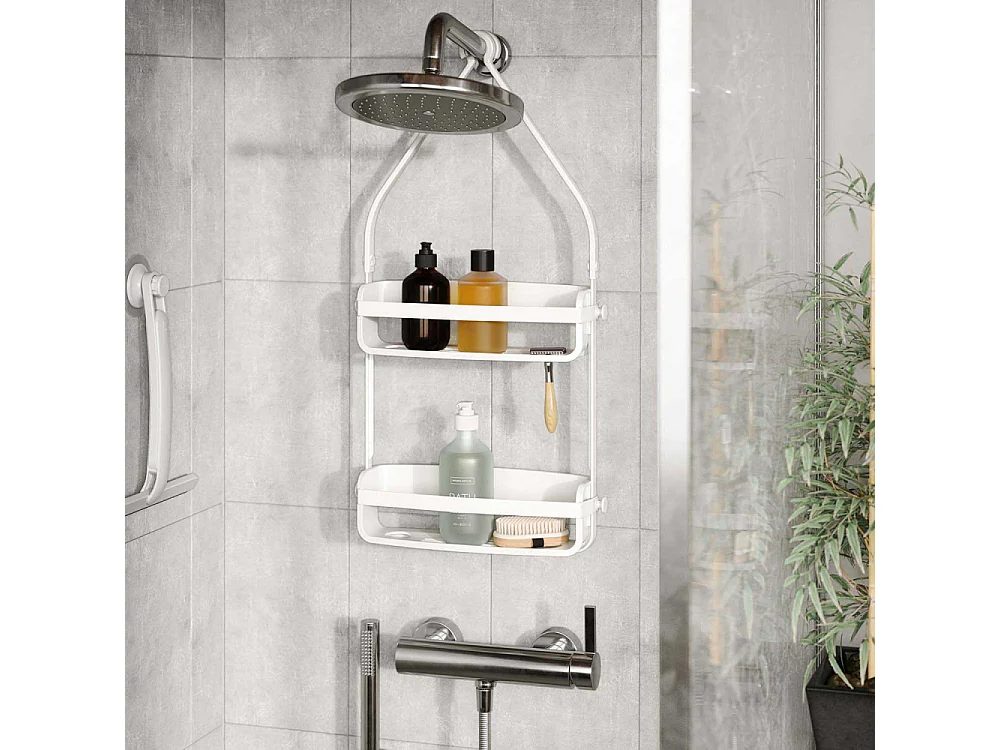 Soporte de accesorios de ducha Flex de 2 estantes