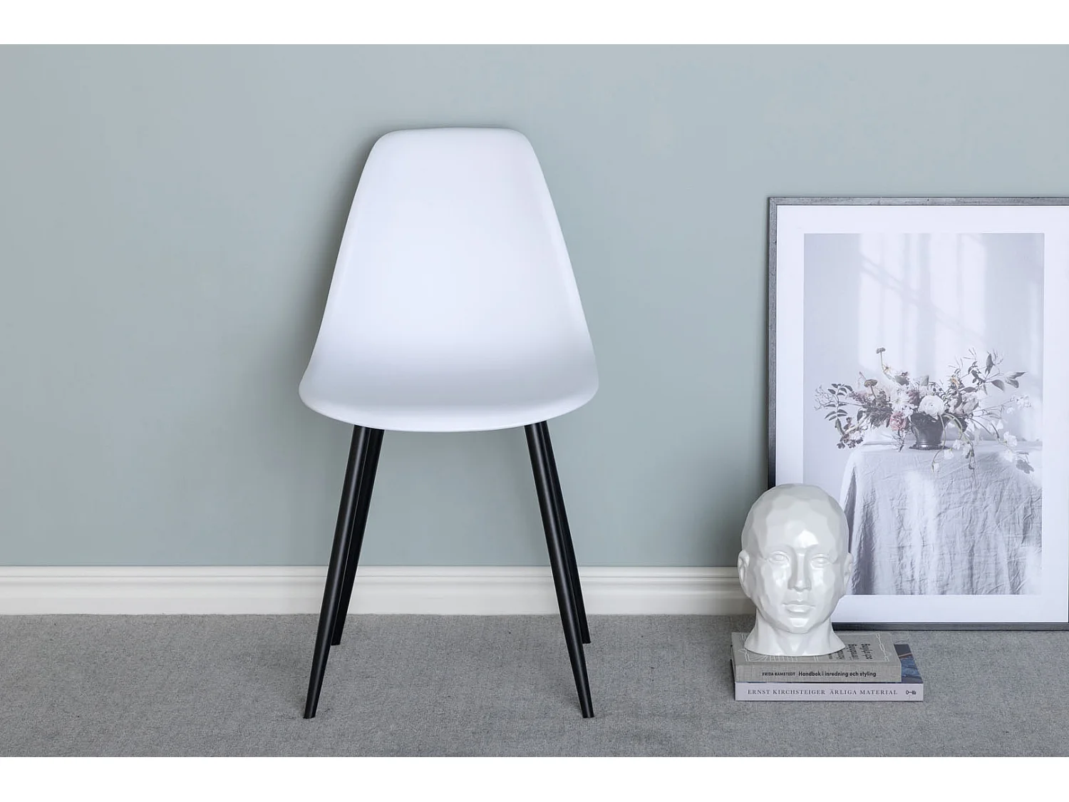 Polar Esszimmerstuhl Schalenstuhl weiß.