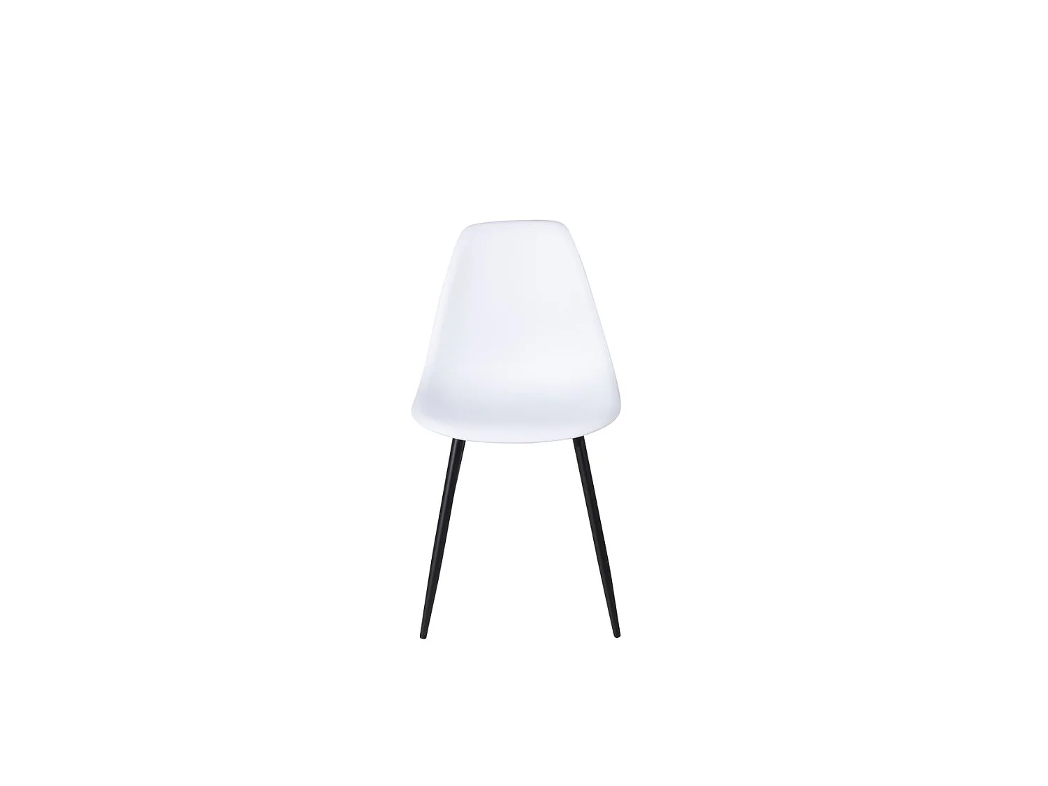 Polar Chaise de salle à manger, Chaise coque, blanc.