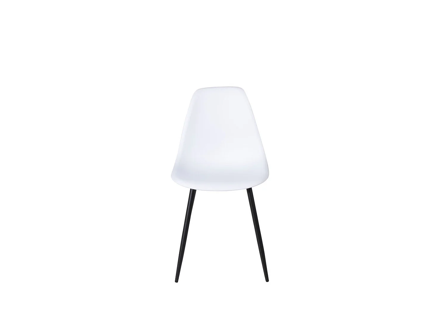 Polar Chaise de salle à manger, Chaise coque, blanc.