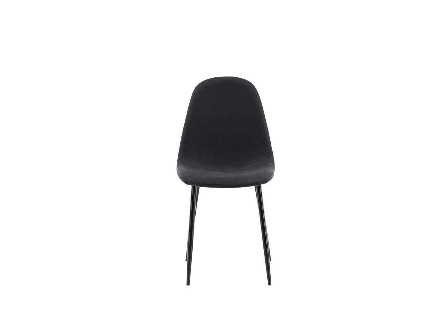 Polar eetkamerstoel zwart.