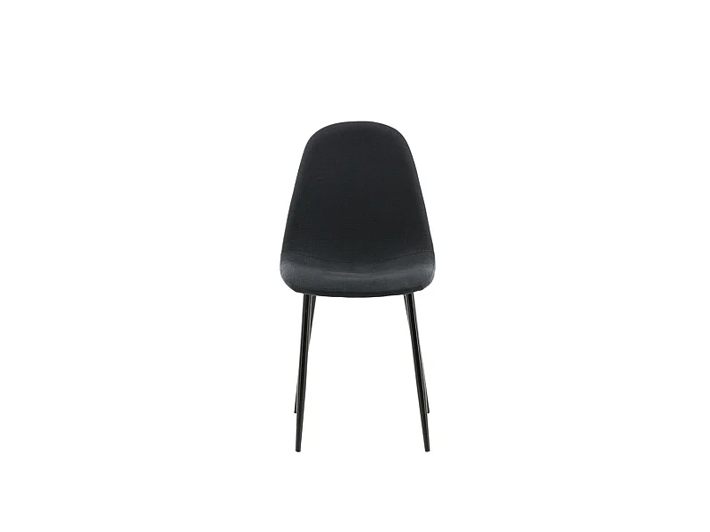 Polar eetkamerstoel zwart.