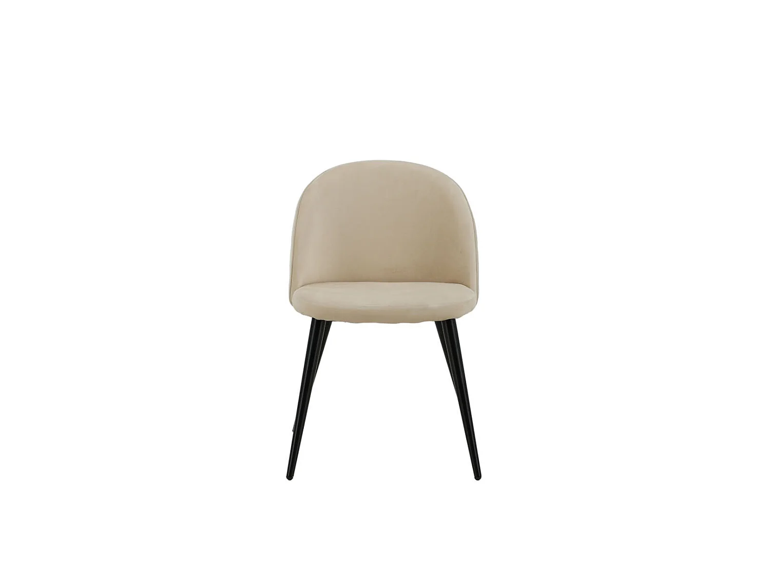 Velvet Esszimmerstuhl Velour beige.