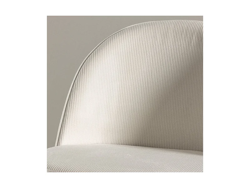 Velvet eetkamerstoel fluweel beige, zwart.