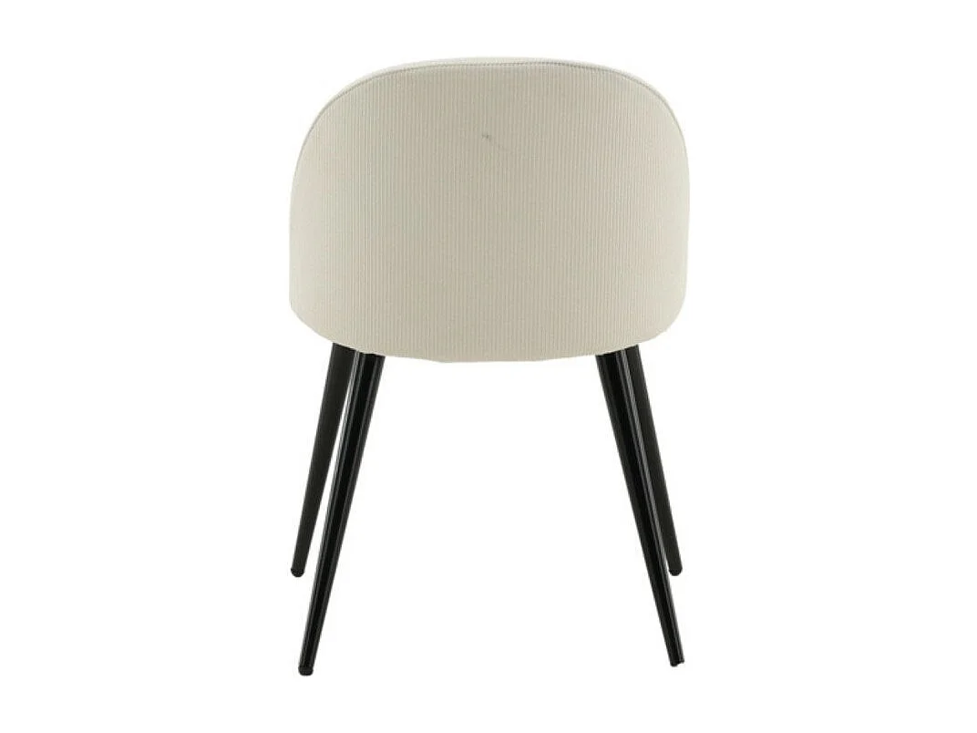 Velvet Chaise de salle à manger en velours, Beige, noir.