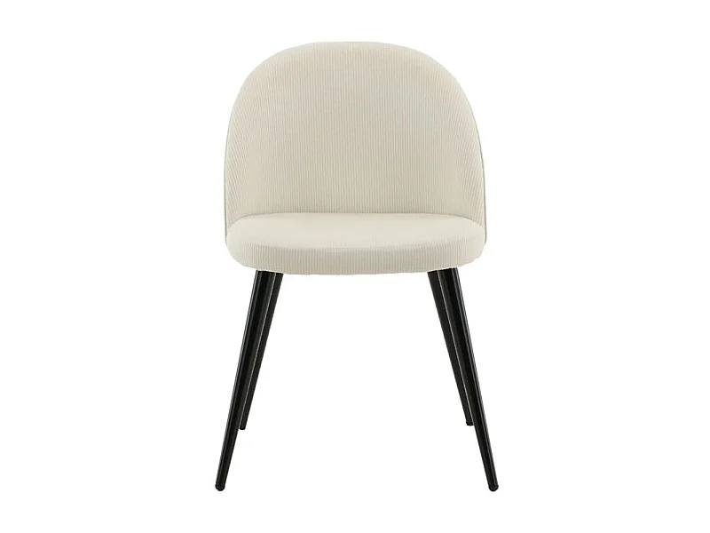 Velvet Chaise de salle à manger en velours, Beige, noir.