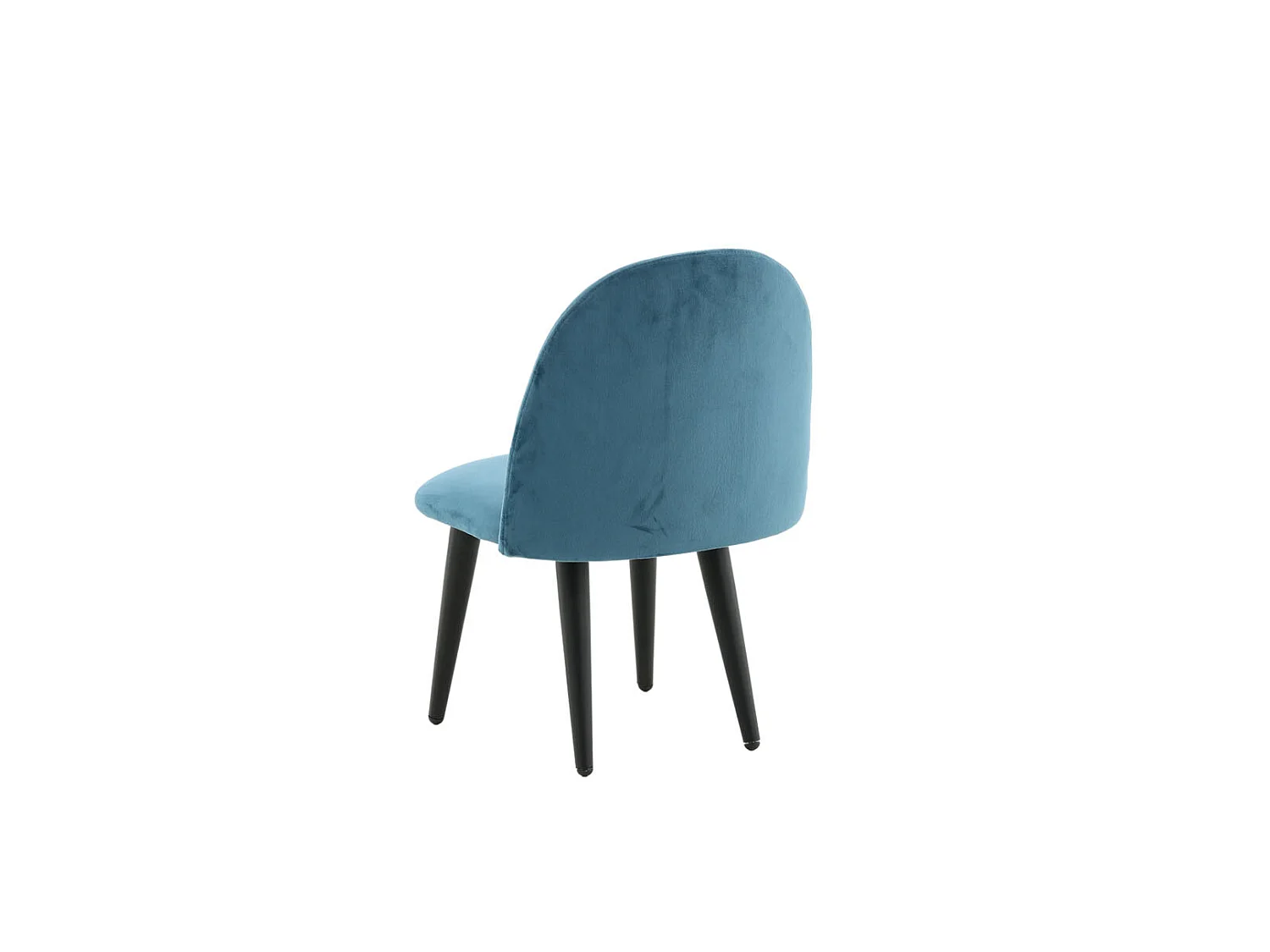 Velvet Esszimmerstuhl für Kinder Velour blau.