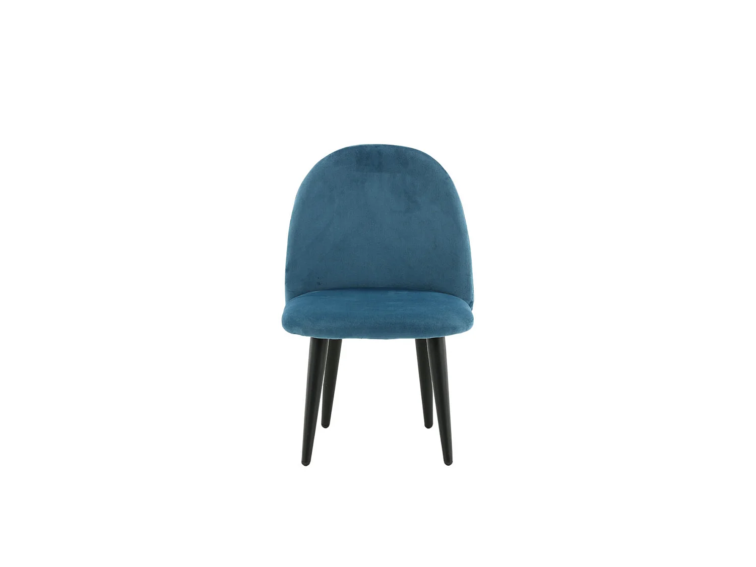 Velvet Chaise de salle à manger pour enfants en velours, bleu.