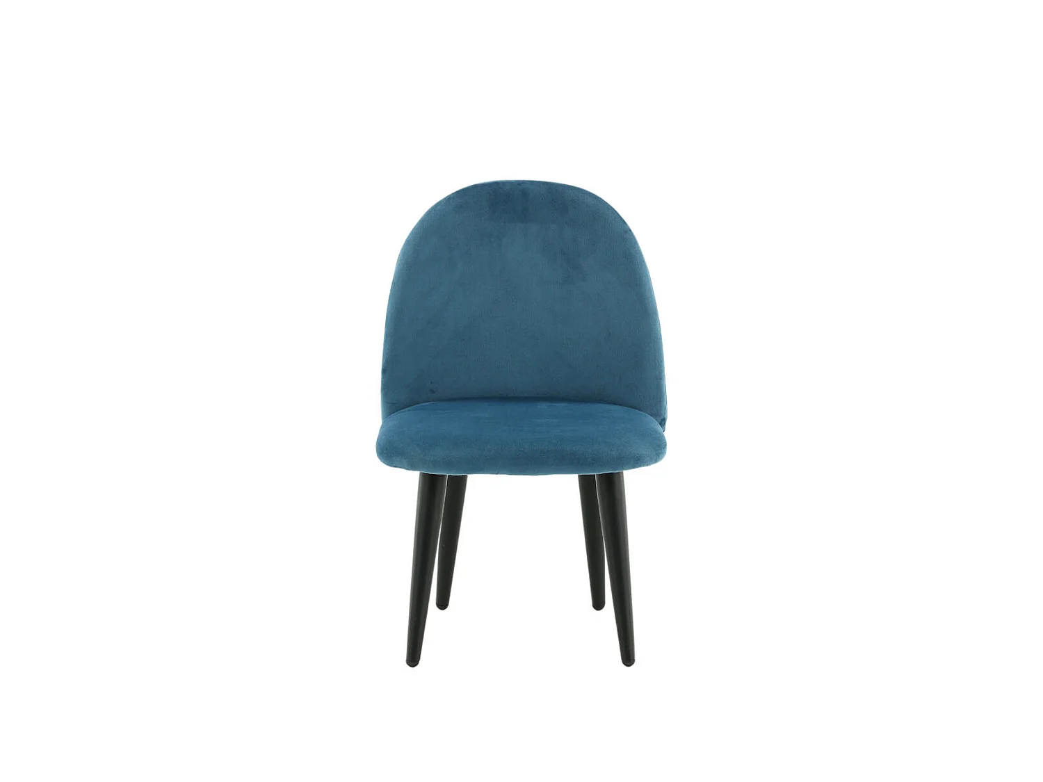 Velvet Chaise de salle à manger pour enfants en velours, bleu.