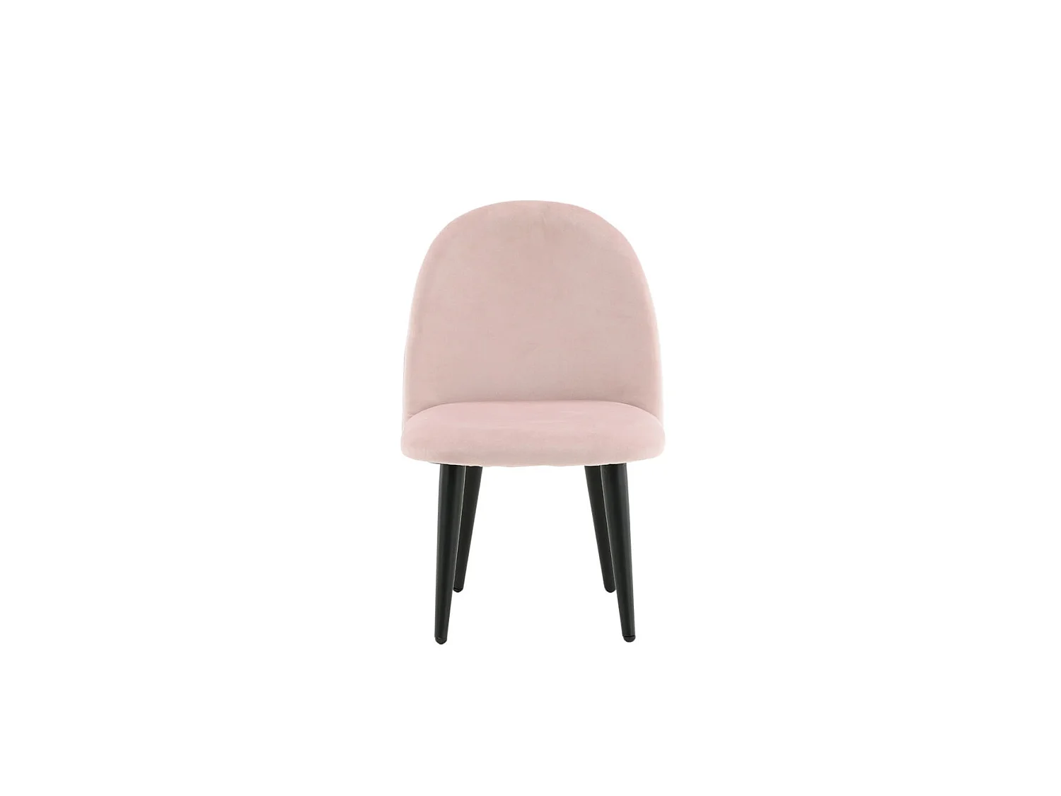 Velvet Chaise de salle à manger pour enfants en velours, rose.