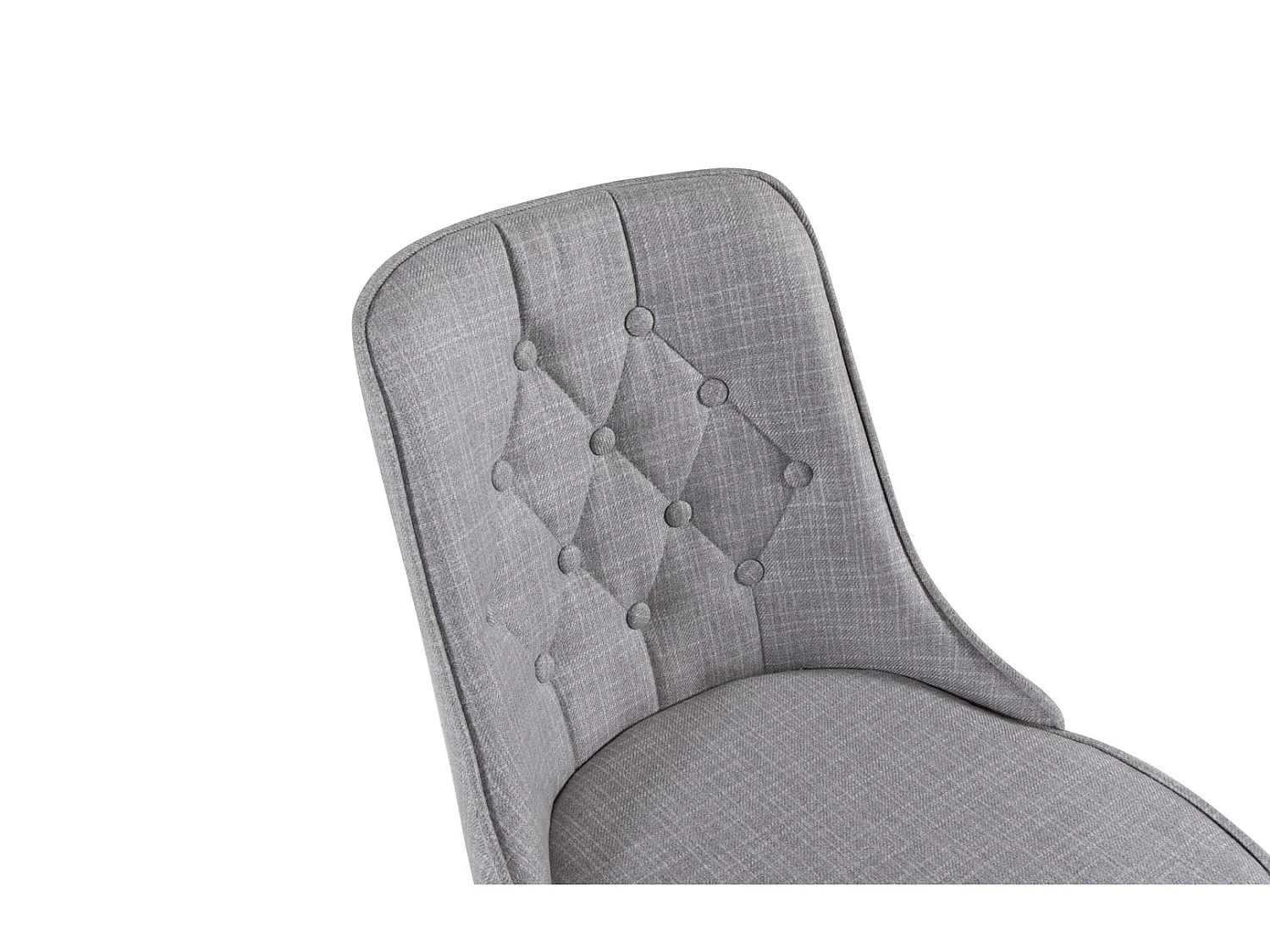 VelvetDeluxe eetkamerstoel lichtgrijs, wit.