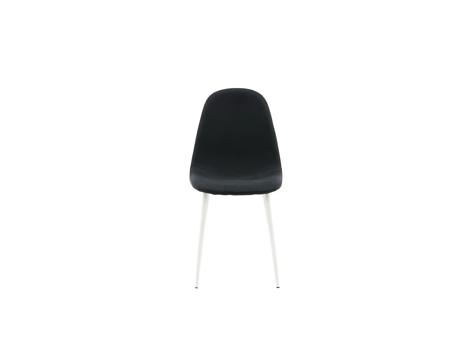 Polar Chaise de salle à manger, noir, blanc.