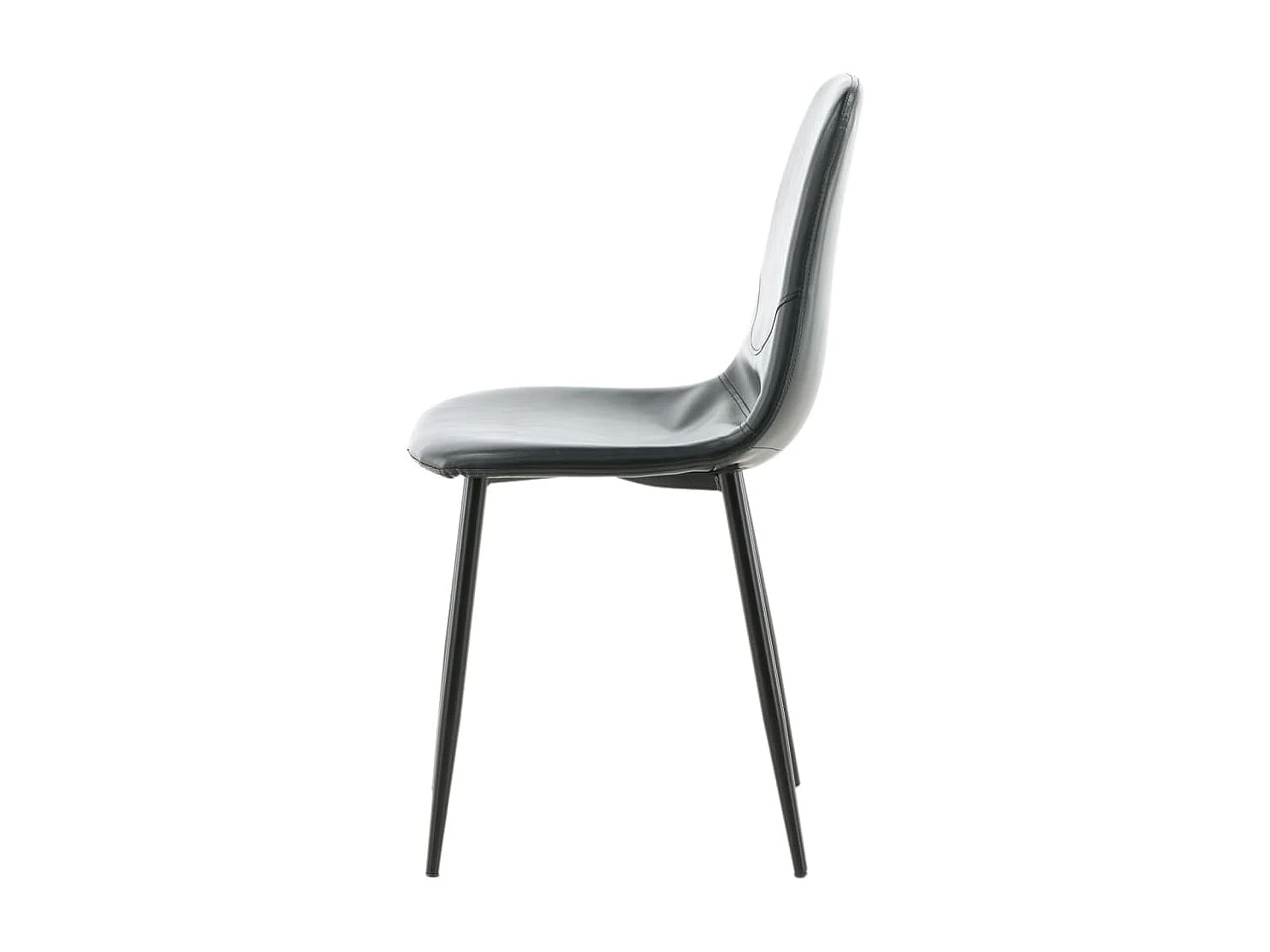 Polar Esszimmerstuhl PU Kunstleder schwarz.