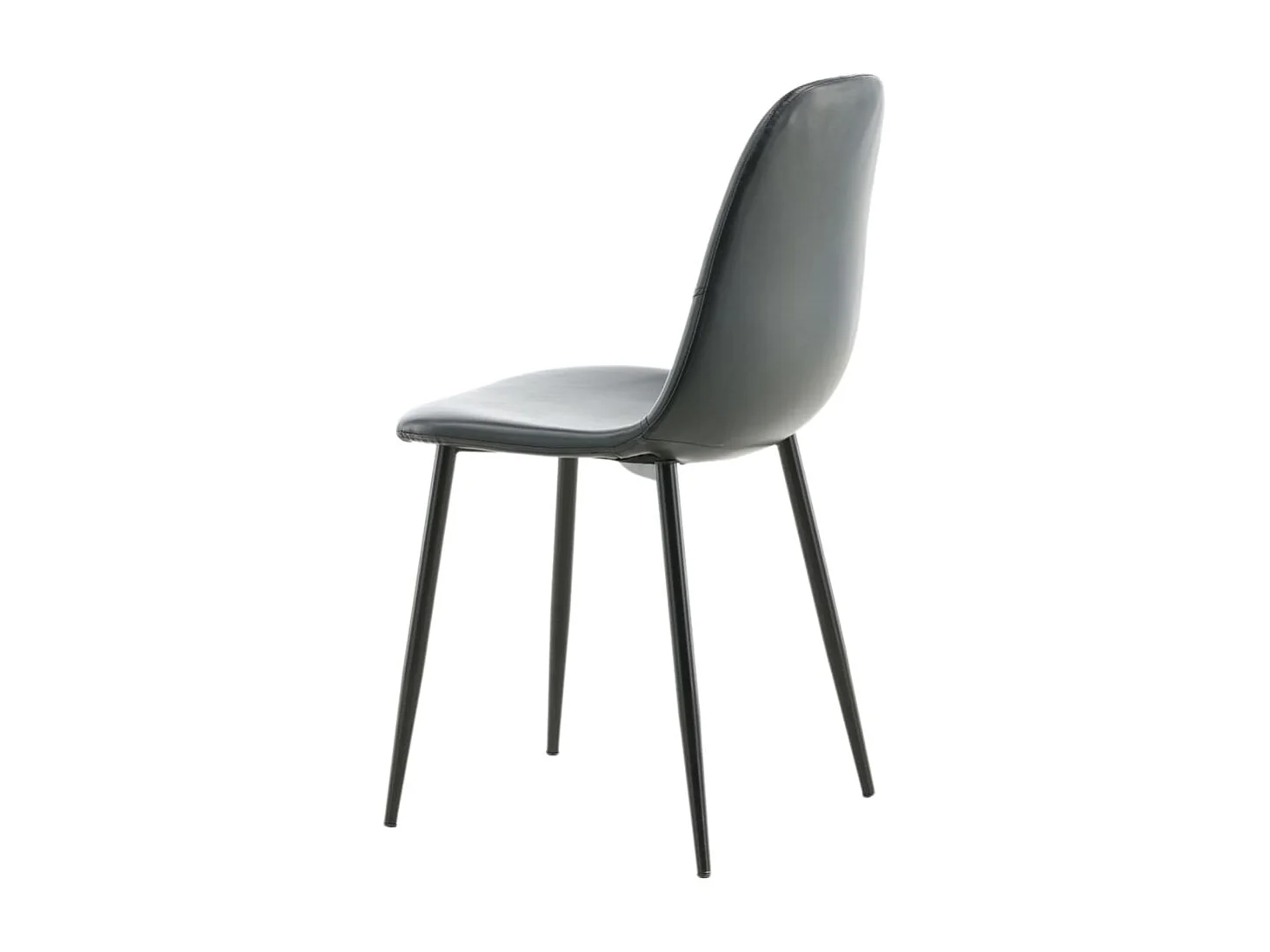 Polar Esszimmerstuhl PU Kunstleder schwarz.