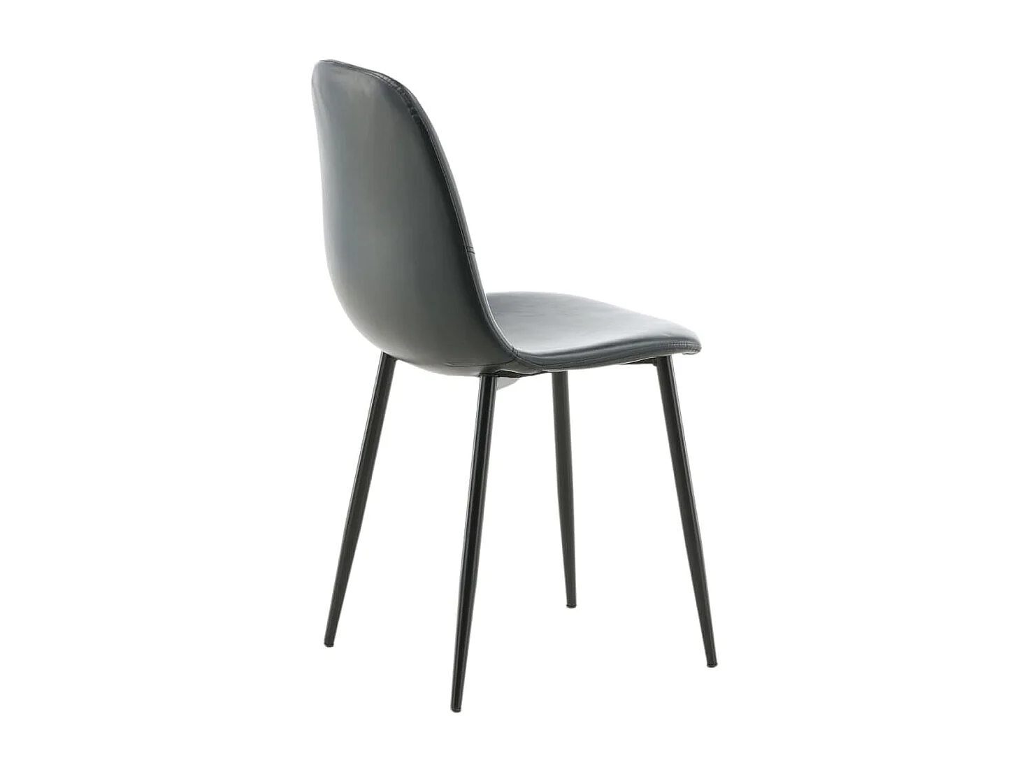 Polar Esszimmerstuhl PU Kunstleder schwarz.