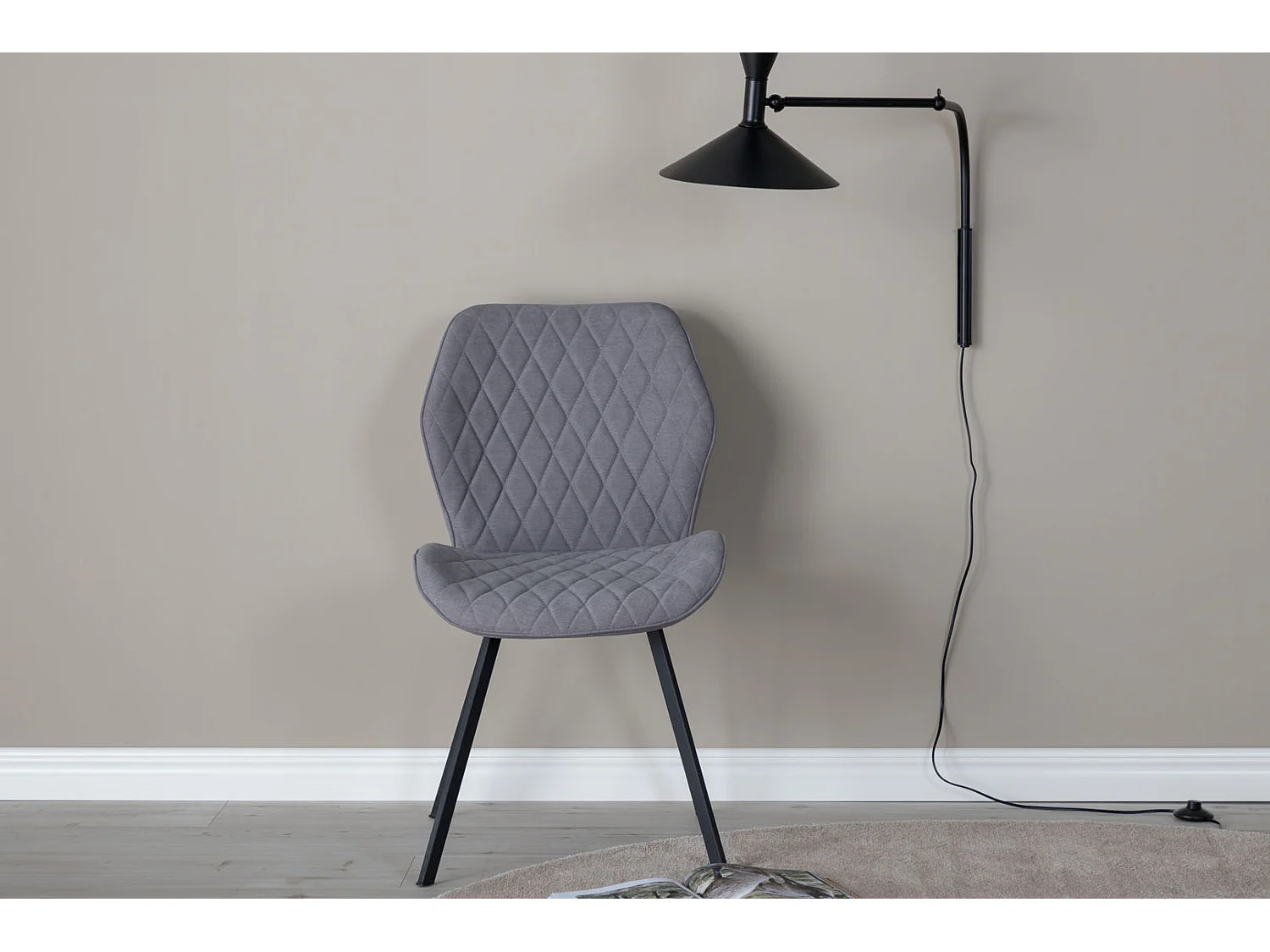 Gemma Chaise de salle à manger, gris.