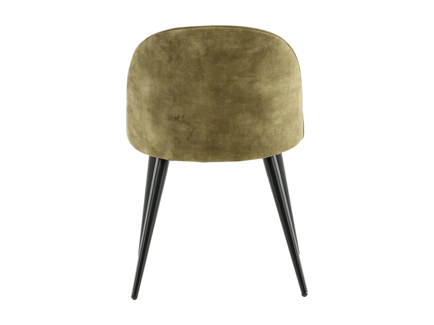 Velvet eetkamerstoel velours groen, zwart.