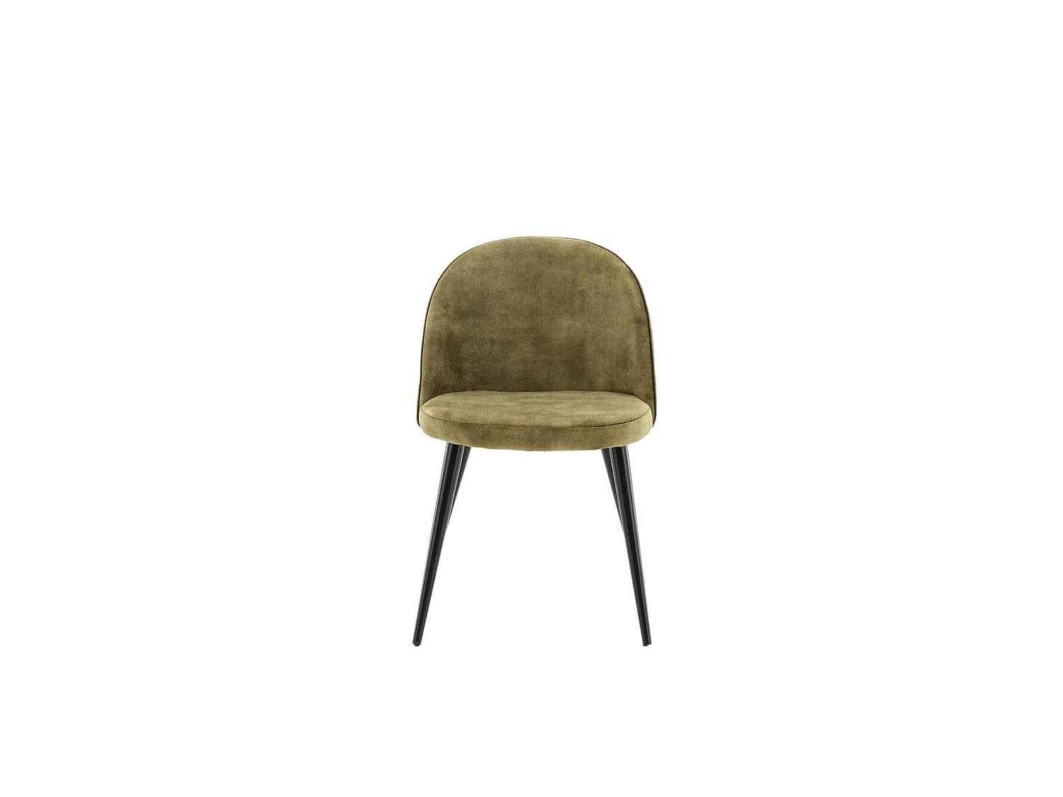 Silla de comedor de terciopelo verde terciopelo, negro.