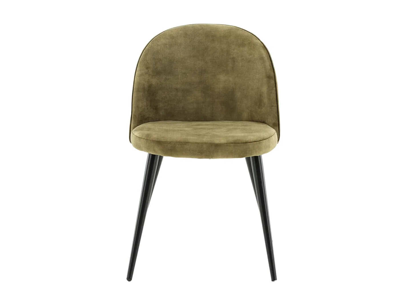 Velvet Esszimmerstuhl Velour grün, schwarz.