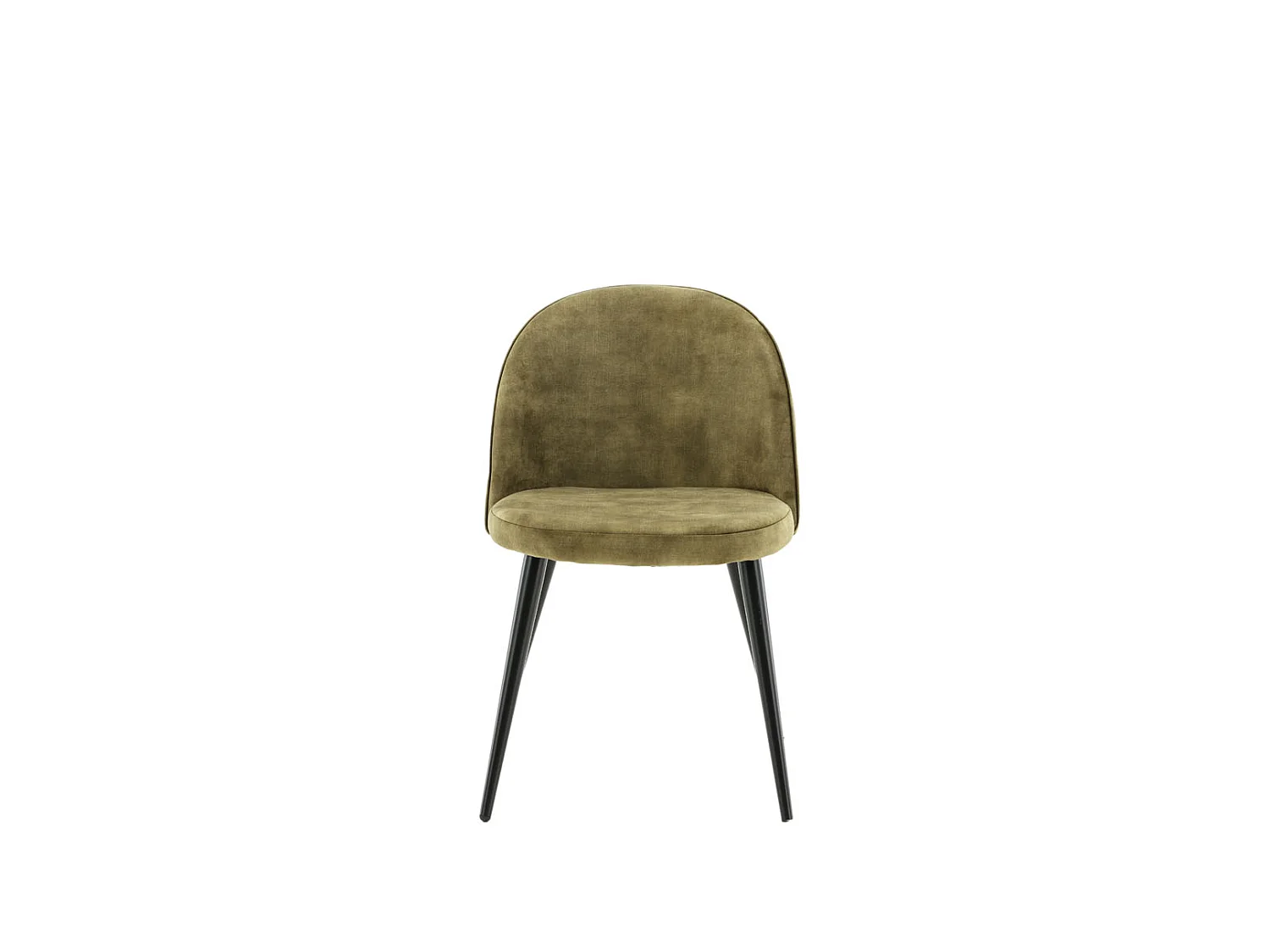 Velvet Chaise de salle à manger en velours, vert, noir.