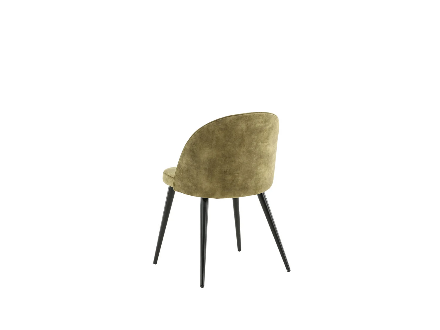 Velvet Chaise de salle à manger en velours, vert, noir.