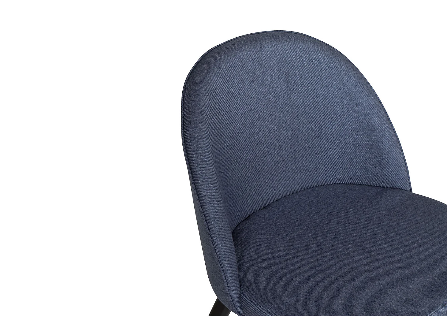 Velvet Chaise de salle à manger, bleu.