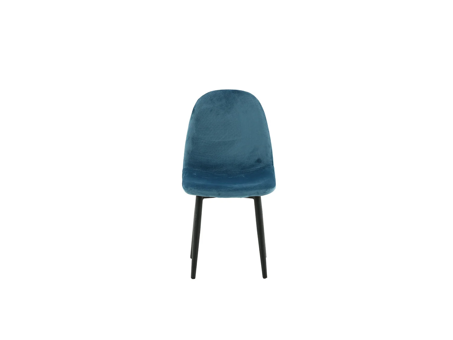 Polar Chaise de salle à manger pour enfants en velours, bleu.