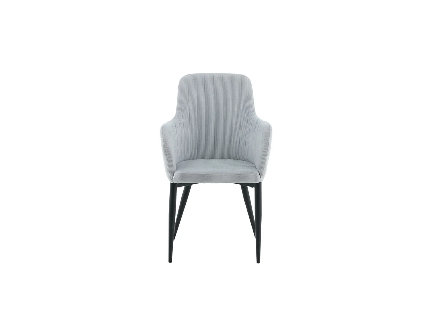 Comfort Chaise de salle à manger en velours, gris clair, noir.