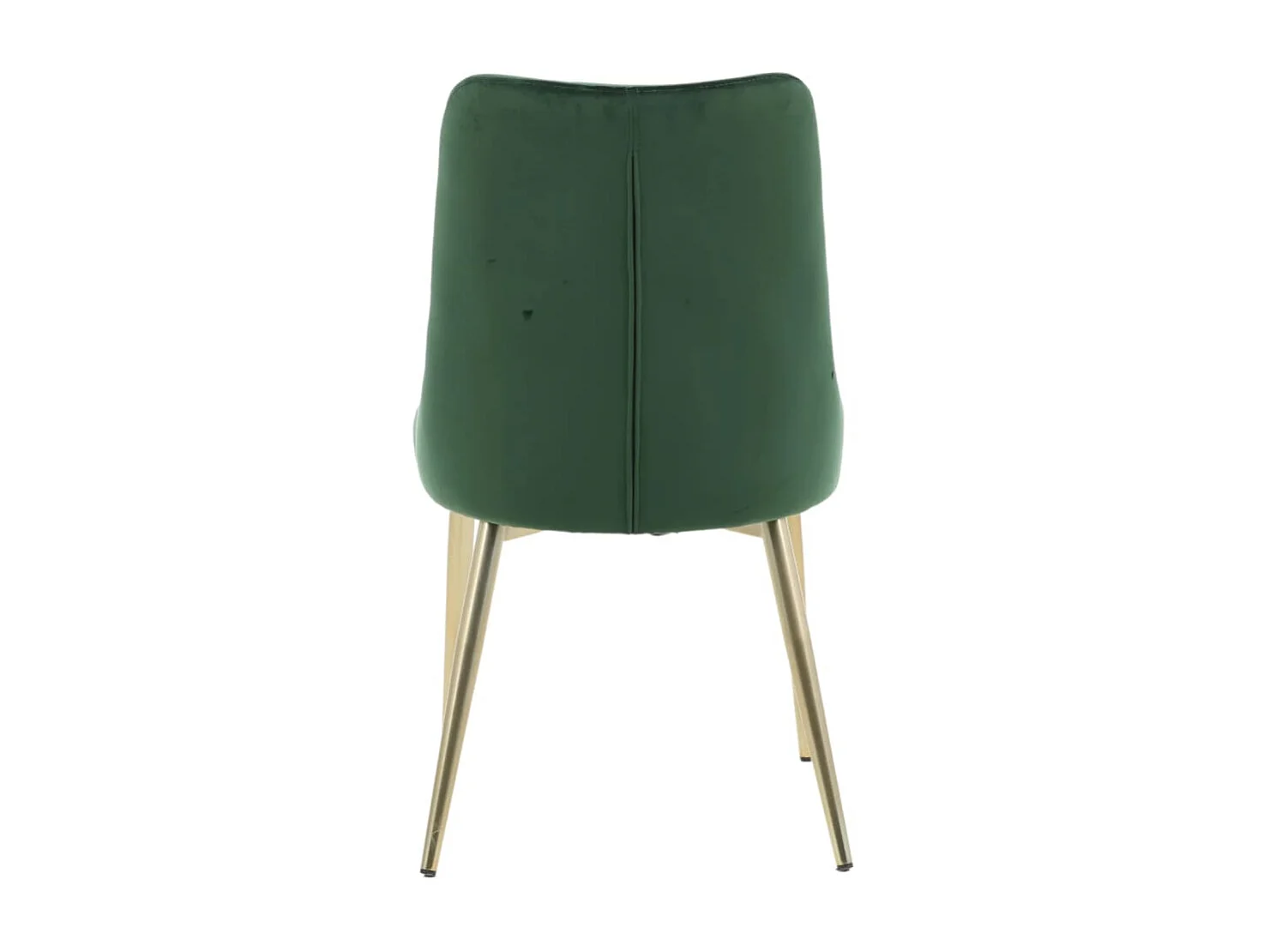 Chaises à manger lot de 2 Velvet Deluxe vert forêt/laiton