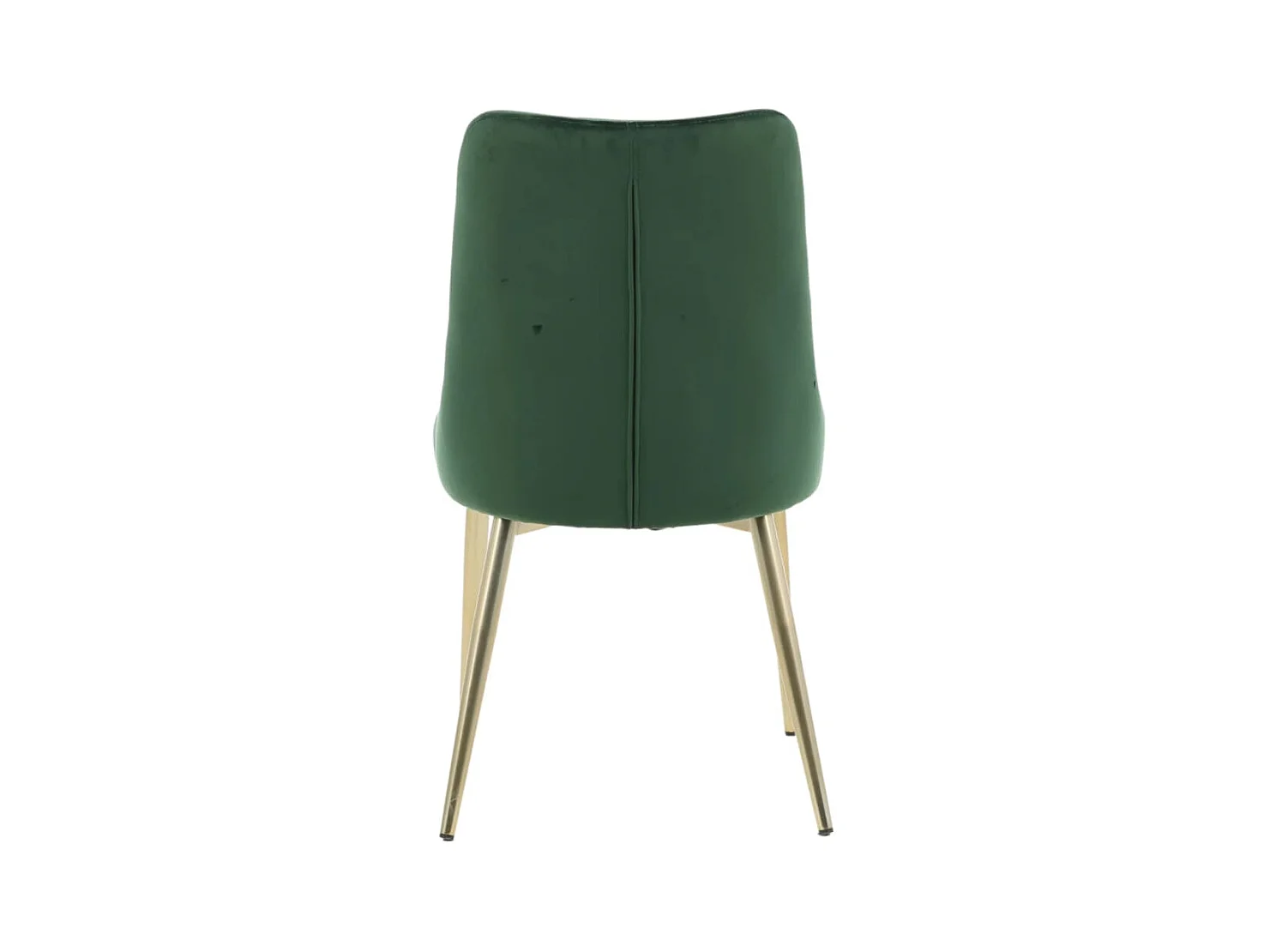 VelvetDeluxe Esszimmerstuhl Velour grün, Messing dekor.