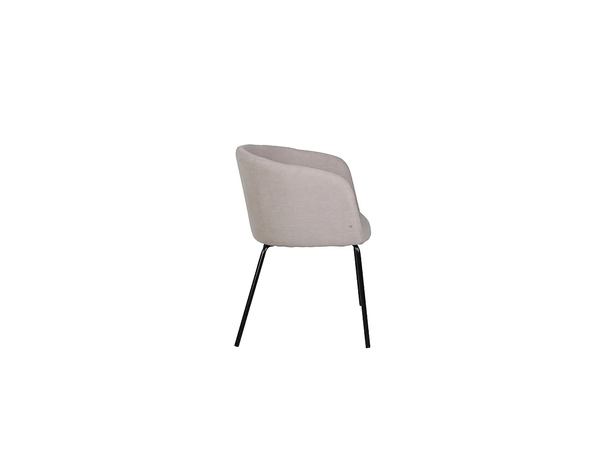 Chaise en Tissu "Berit" 78cm Beige