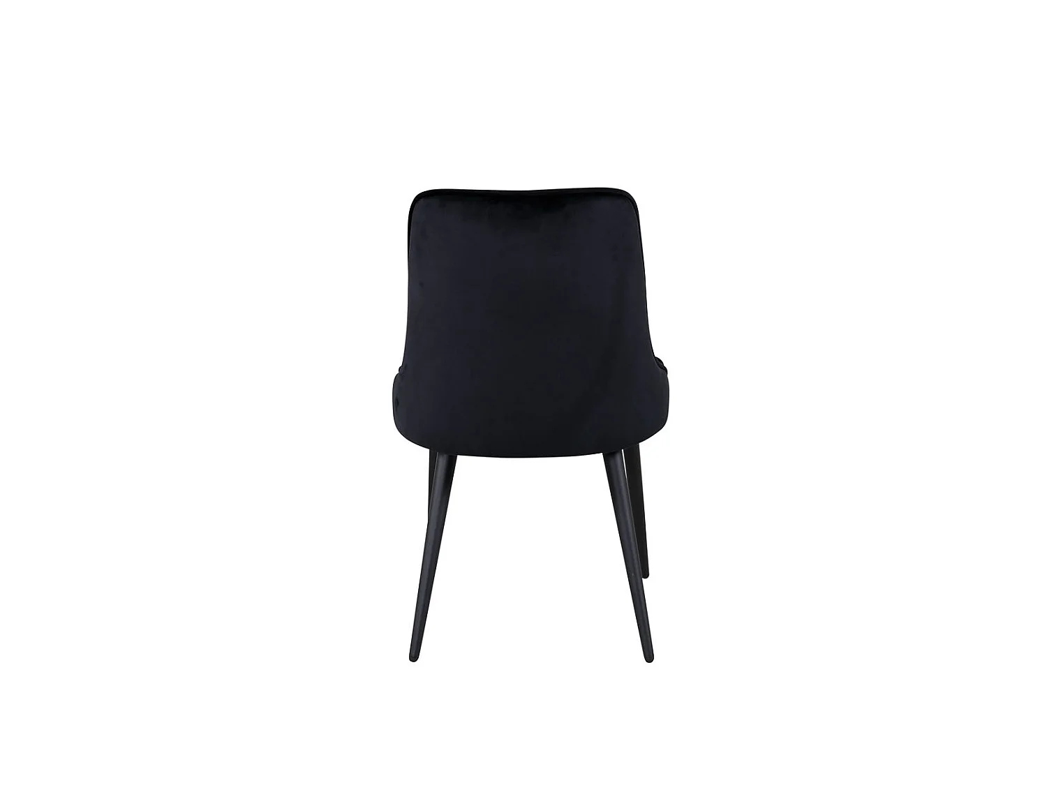 VelvetDeluxe eetkamerstoel velours zwart.