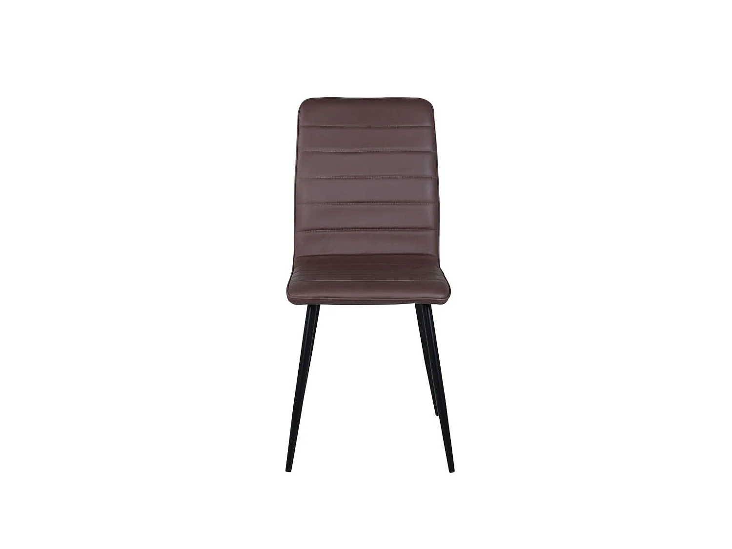 WinduLyx Chaise de salle à manger PU simili cuir, marron.