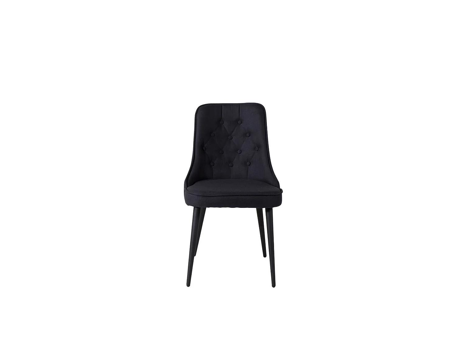 Chaises à manger lot de 2 Velvet Deluxe Polyester noir
