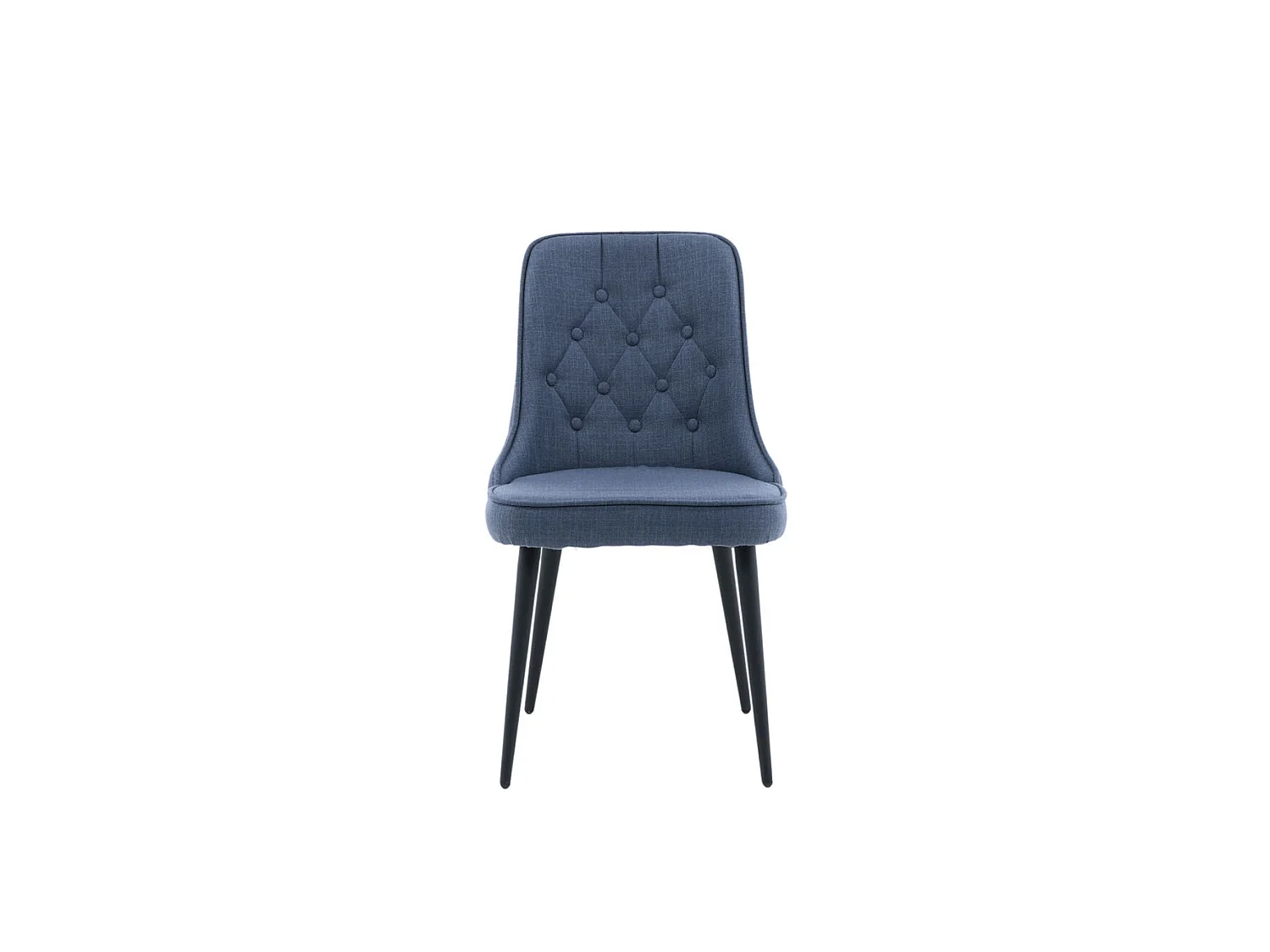 VelvetDeluxe Chaise de salle à manger, bleu, noir.