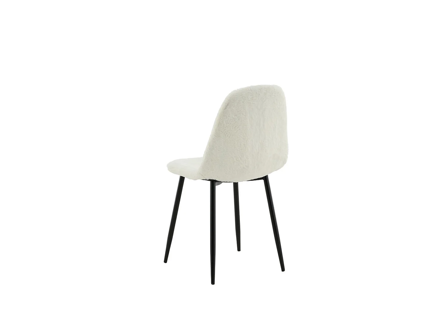 Polar Esszimmerstuhl Teddy weiß.