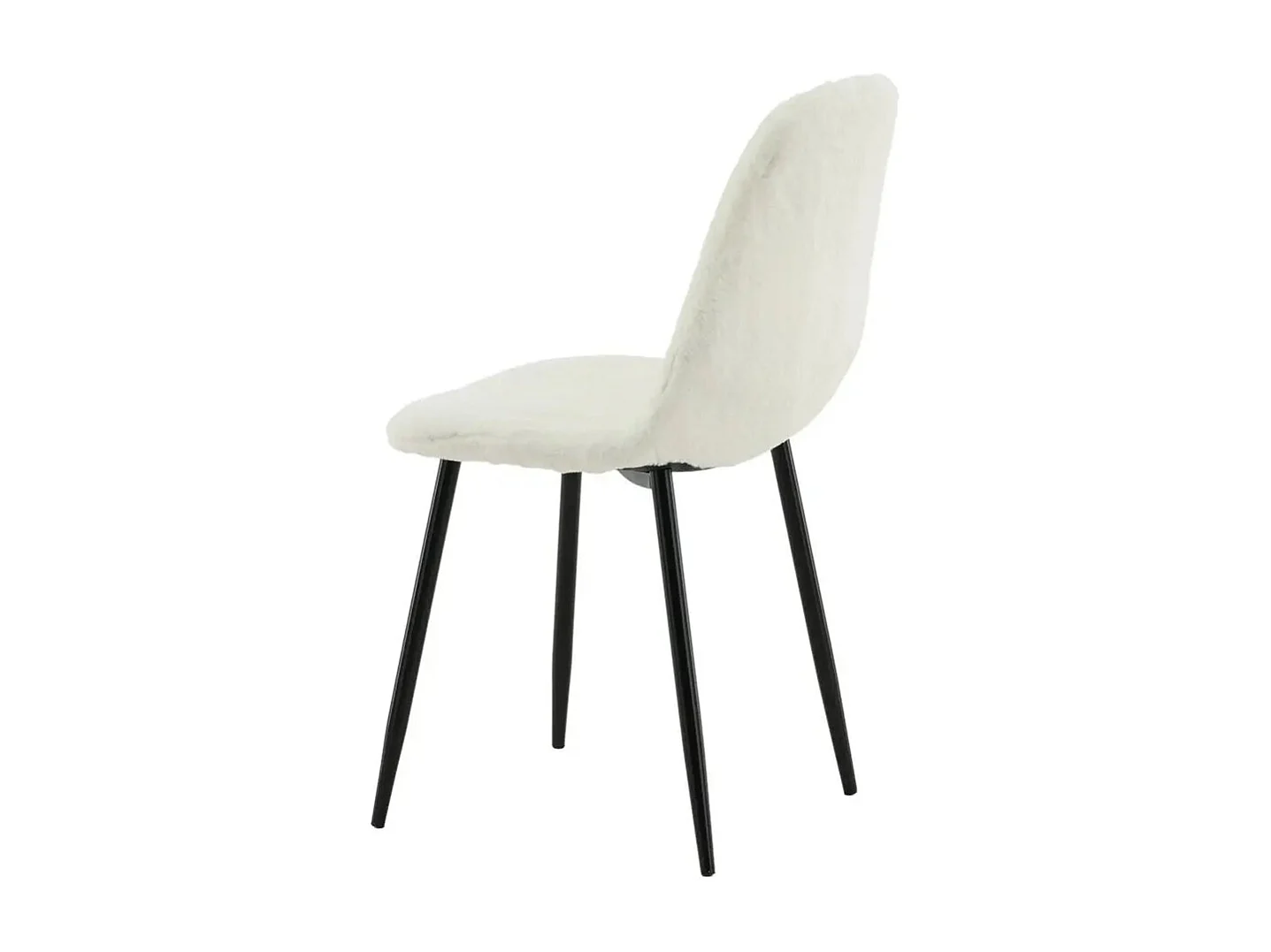 Polar Chaise de salle à manger Teddy, blanc.