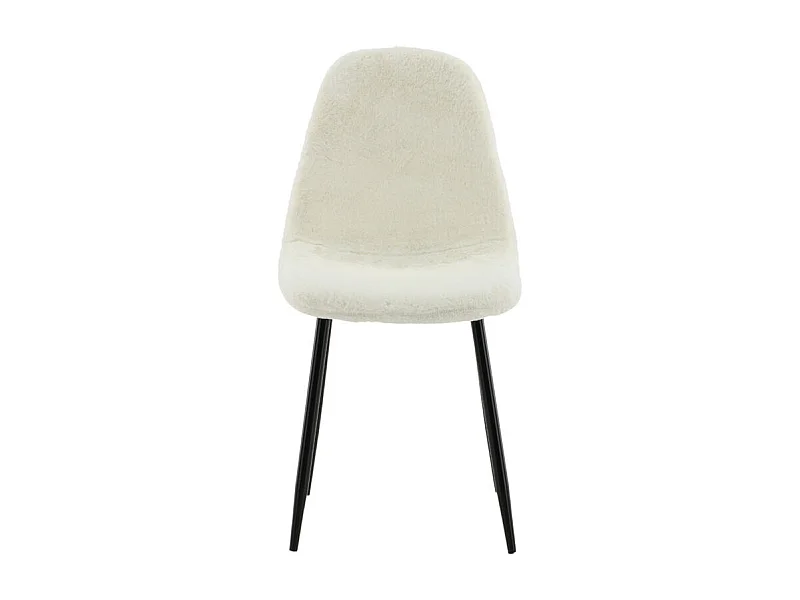 Polar Esszimmerstuhl Teddy weiß.